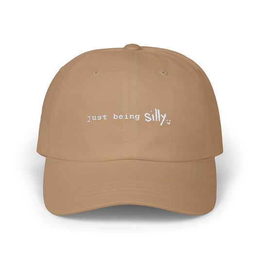 Silly Cap | White Letter Embroidered